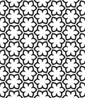 motif abstrait sans couture noir et blanc. arrière-plan et toile de fond. conception ornementale en niveaux de gris. vecteur