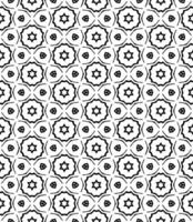 motif abstrait sans couture noir et blanc. arrière-plan et toile de fond. conception ornementale en niveaux de gris. vecteur