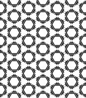 motif abstrait sans couture noir et blanc. arrière-plan et toile de fond. conception ornementale en niveaux de gris. vecteur