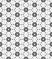 motif abstrait sans couture noir et blanc. arrière-plan et toile de fond. conception ornementale en niveaux de gris. vecteur