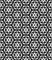 motif abstrait sans couture noir et blanc. arrière-plan et toile de fond. conception ornementale en niveaux de gris. vecteur