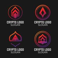 crypto logo. facile à modifier. eps dix vecteur