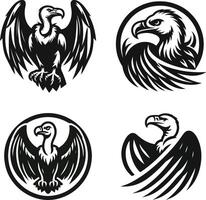 vecteur vautour logos illustration