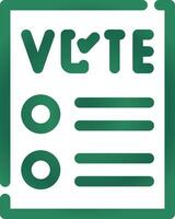 conception d'icône créative de bulletin de vote vecteur