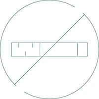 conception d'icône créative non fumeur vecteur