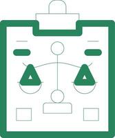 conception d'icône créative de procès vecteur