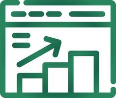 conception d'icône créative de statistiques vecteur