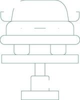 conception d'icône créative de levage de voiture vecteur