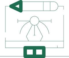 numérique art Créatif icône conception vecteur