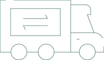 conception d'icône créative de chaîne d'approvisionnement vecteur