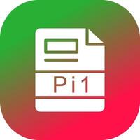 pi1 Créatif icône conception vecteur