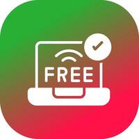 conception d'icônes créatives wifi gratuit vecteur