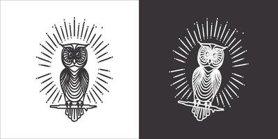 illustration vecteur graphique de hibou icône