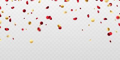 confettis Contexte magnifique rouge Couleur pour fête fête vecteur illustration