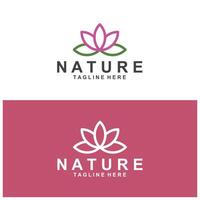 Facile fleur logo la nature logo abstrait conception vecteur