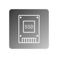 ssd icône vecteur