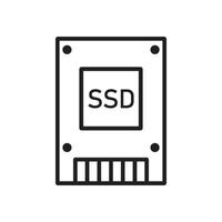 ssd icône vecteur