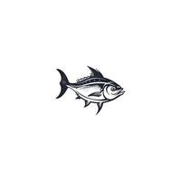 ai généré Jaune ailette thon logo moderne Frais thon poisson vecteur pour nourriture marché et restaurant