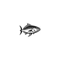 ai généré Jaune ailette thon logo moderne Frais thon poisson vecteur pour nourriture marché et restaurant