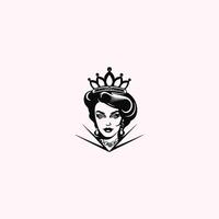 ai généré reine logo pour femmes avec Créatif couronne concept vecteur