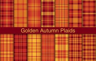 l'automne plaid liasses, textile conception, à carreaux en tissu modèle pour chemise, robe, costume, emballage papier imprimer, invitation et cadeau carte. vecteur