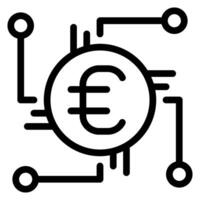 icône de ligne d'argent vecteur
