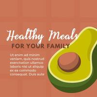 en bonne santé nourriture pour votre famille, biologique des produits vecteur