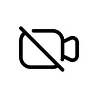 caméra de icône dans branché contour style isolé sur blanc Contexte. caméra de silhouette symbole pour votre site Internet conception, logo, application, ui. vecteur illustration, eps10.