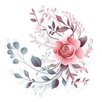 élégant floral vecteur pour mariage invitation carte