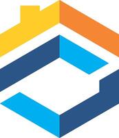 forme polygone affaires la finance le progrès vecteur logo
