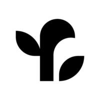 simple plante bourgeons logo vecteur