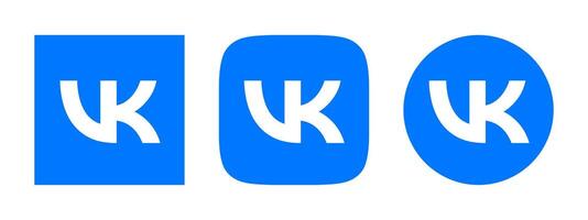 vkontakte logo, icône. social réseau vecteur