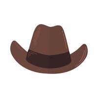 cow-boy chapeau main tiré icône clipart avatar logotype isolé vecteur illustration