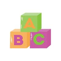 abc blocs icône clipart avatar isolé vecteur illustration