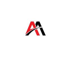 abstrait lettre aa logo conception modifiable vecteur format modèle.