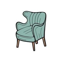 fauteuil dans rétro style illustration vecteur