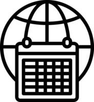 calendrier programme icône symbole vecteur image. illustration de le moderne rendez-vous rappel ordre du jour symbole graphique conception image