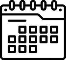 calendrier programme icône symbole vecteur image. illustration de le moderne rendez-vous rappel ordre du jour symbole graphique conception image