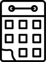 calendrier programme icône symbole vecteur image. illustration de le moderne rendez-vous rappel ordre du jour symbole graphique conception image