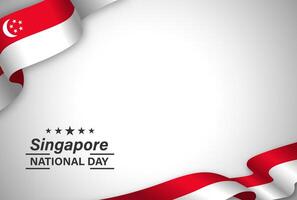 Singapour nationale journée illustration conception vecteur