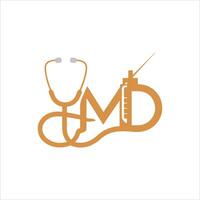 médecin logo conception vecteur