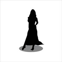 femmes silhouette vecteur