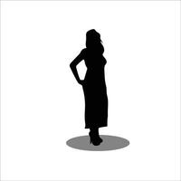 femmes silhouette vecteur