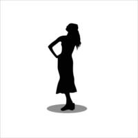 femmes silhouette vecteur