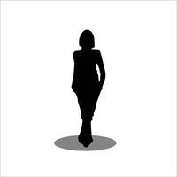 femmes silhouette vecteur