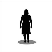 femmes silhouette vecteur