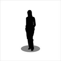 femmes silhouette vecteur