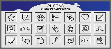 vecteur client retour d'information glyphe Icônes Créatif étoile évaluation symbole pour noir thème illustration de affaires