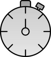 chronomètre ligne rempli pente icône vecteur
