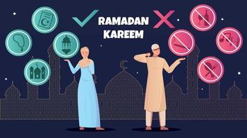 illustration plate du ramadan vecteur